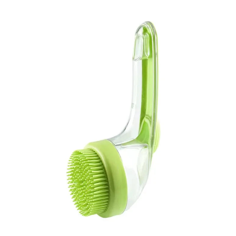 Pet Bath Brush with Shampoo Dispenser
