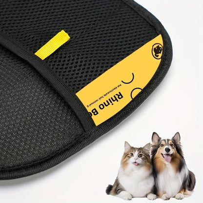 Pet Static Hair Removal Grooming Gloves